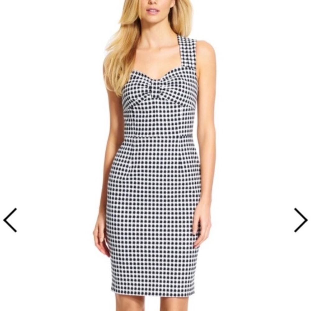 Gingham Check Jacquard Dress